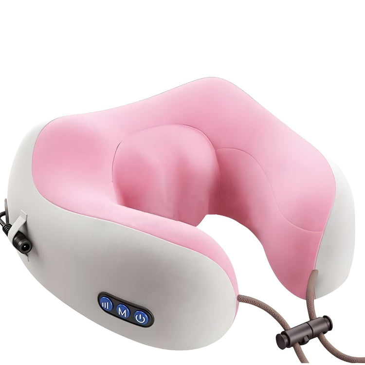 U-Shaped Neck Massager Pillow with Heat, Memory Foam Support, Rechargeable Neck and Shoulder Massager for Pain Relief and Relaxation
