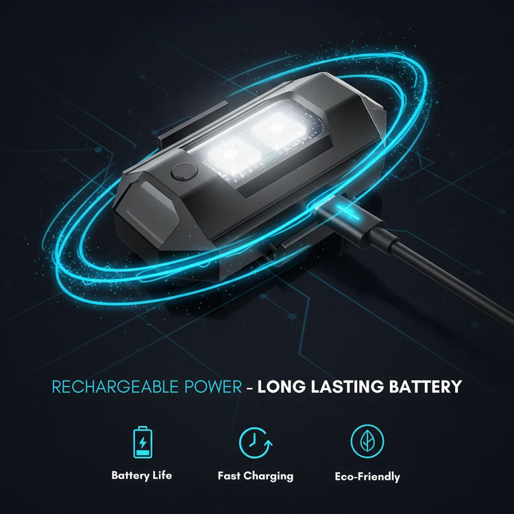 USB Rechargeable LED Bicycle Tail Light Waterproof Bike Rear Light with 7 Color Modes, Easy Mount, Night Safety Lamp