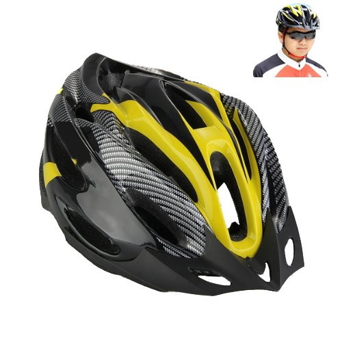 Lightweight Microshell Bike Helmet – Adjustable Safety in Yellow