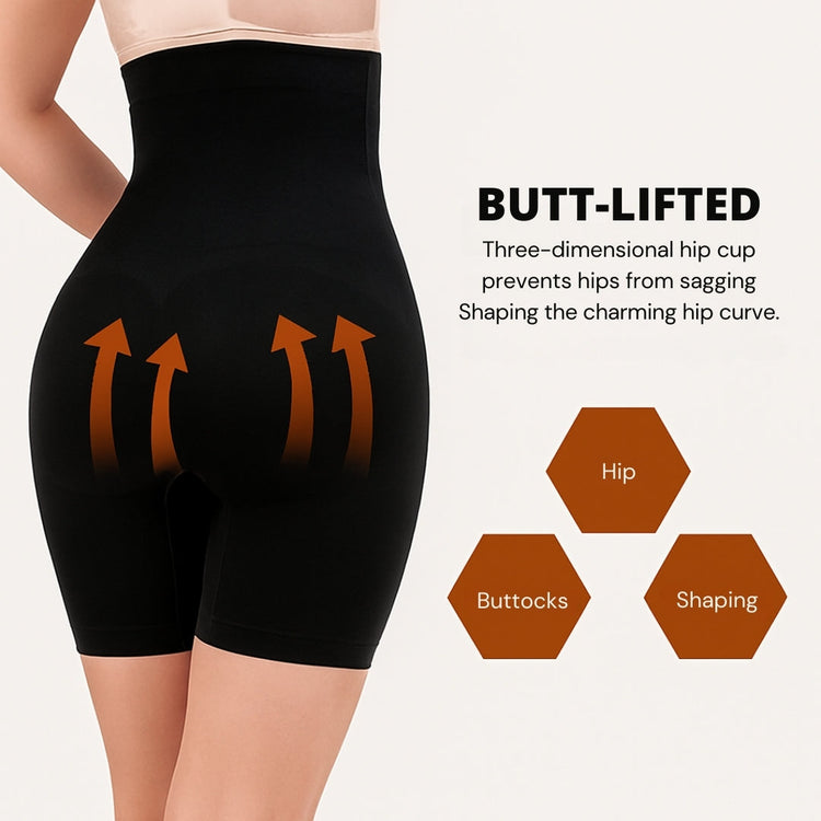 Women’s Shapewear Shorts with Tummy Control, Hip Lifting Design, Seamless Slimming Body Shaper