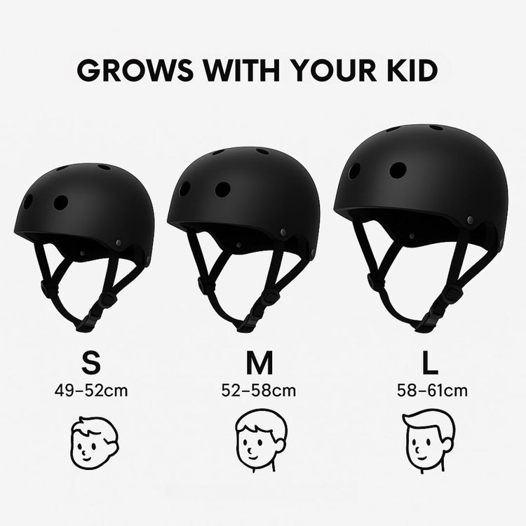 Kids & Teens Skateboard Helmet – Head Protection for Cycling, Skating & More