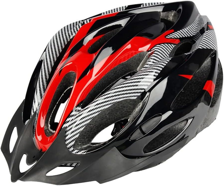 Lightweight Microshell Bike Helmet – Adjustable Safety in Red
