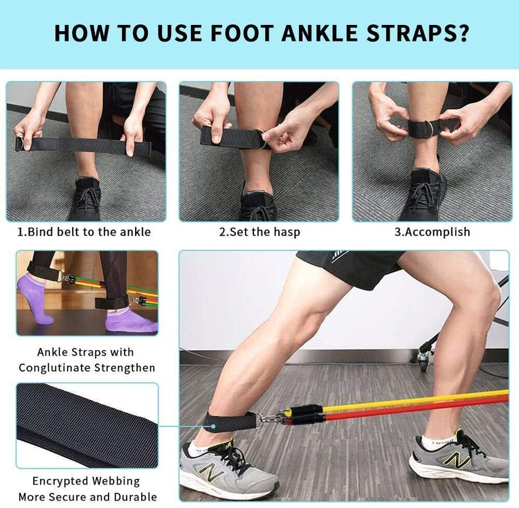 Heavy-Duty Power Resistance Bands for Exercise & Strength Training