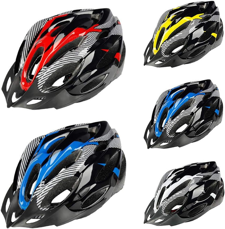 Lightweight Microshell Bike Helmet – Adjustable Safety in Red