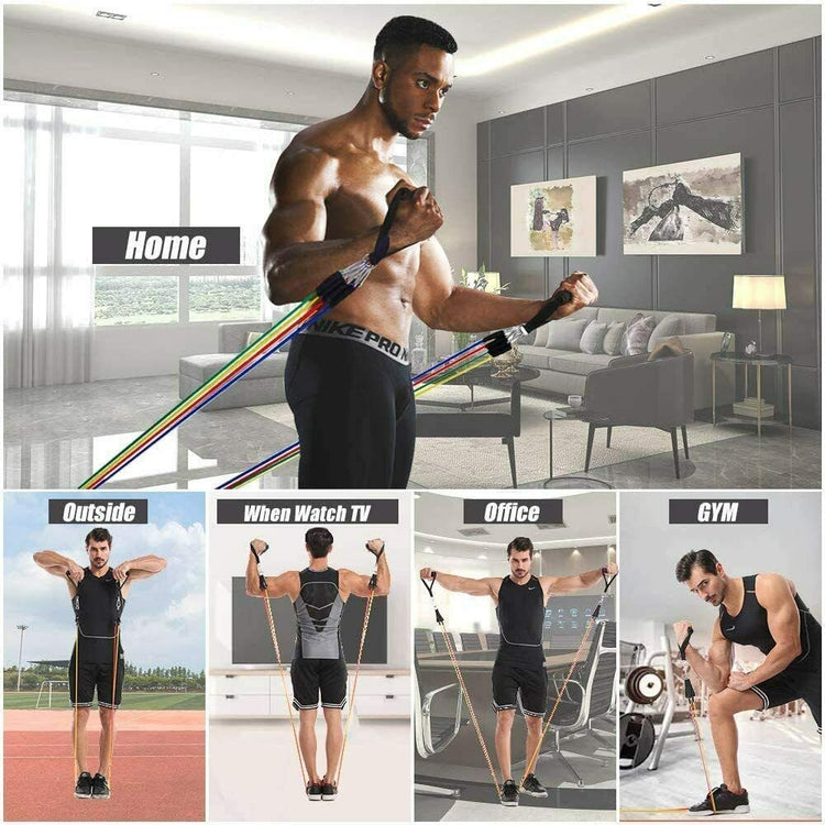 Heavy-Duty Power Resistance Bands for Exercise & Strength Training