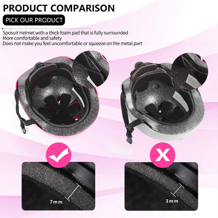 Pink Kids & Teens Helmet – For Cycling, Skating, and More