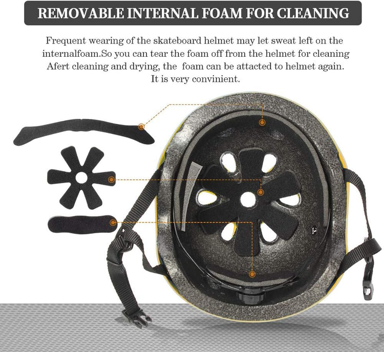 Yellow Kids Helmet – Safety & Style for Cycling, Skating & Adventures