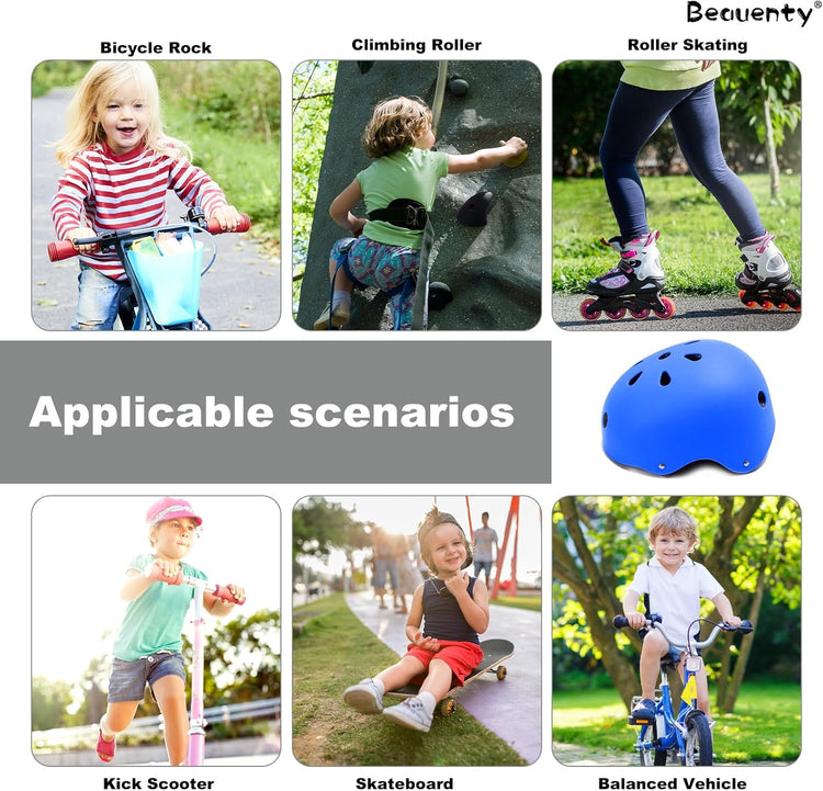 Blue Helmet for Kids & Teens – Safety for Cycling, Skating & More