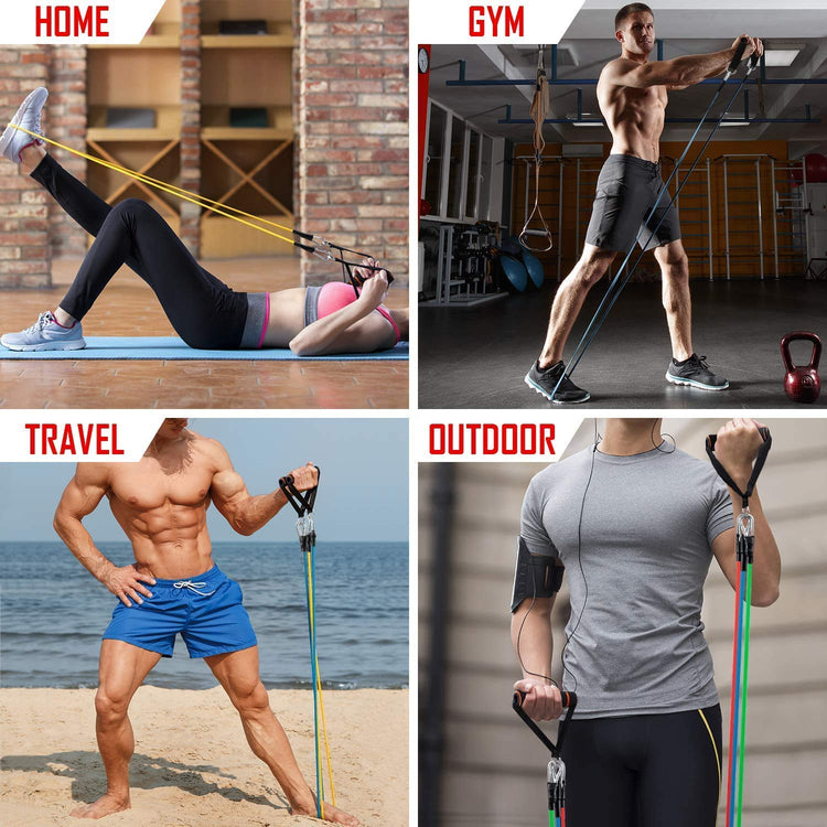 Heavy-Duty Power Resistance Bands for Exercise & Strength Training