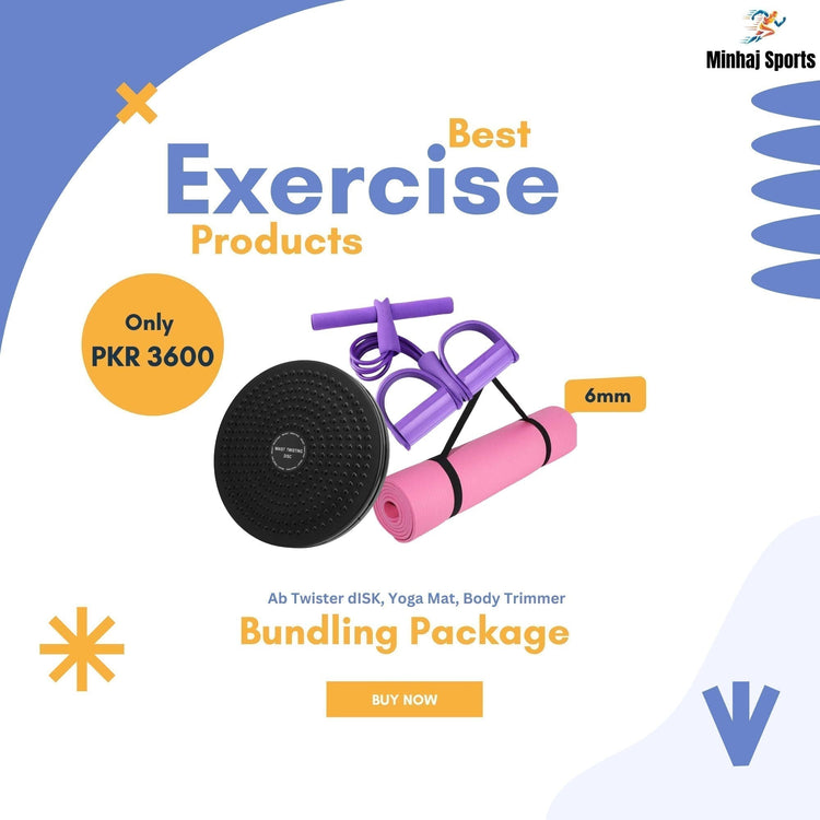 3-in-1 Home Workout Kit (Ab Twister, Yoga Mat & Body Trimmer)