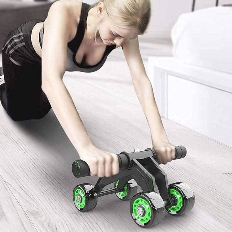 4-Wheel Ab Roller – Core Strength & Stability Trainer