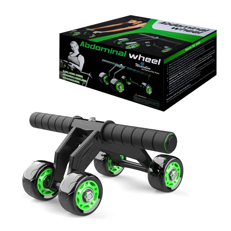 4-Wheel Ab Roller – Core Strength & Stability Trainer