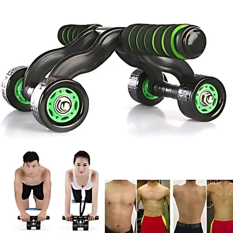 4-Wheel Ab Roller – Core Strength & Stability Trainer