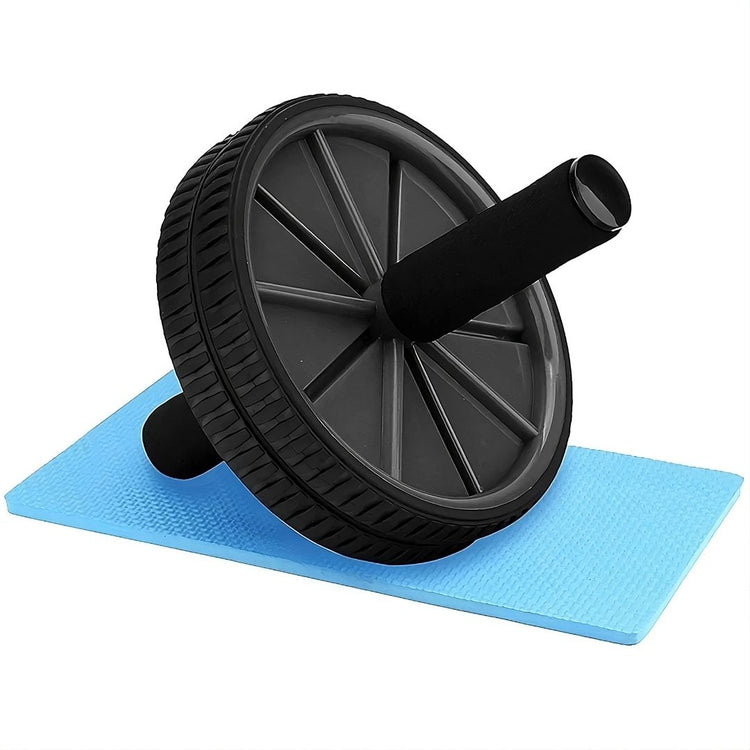 Ab Wheel Roller Anti Skid Double Wheel Total Body Exerciser Men and Women
