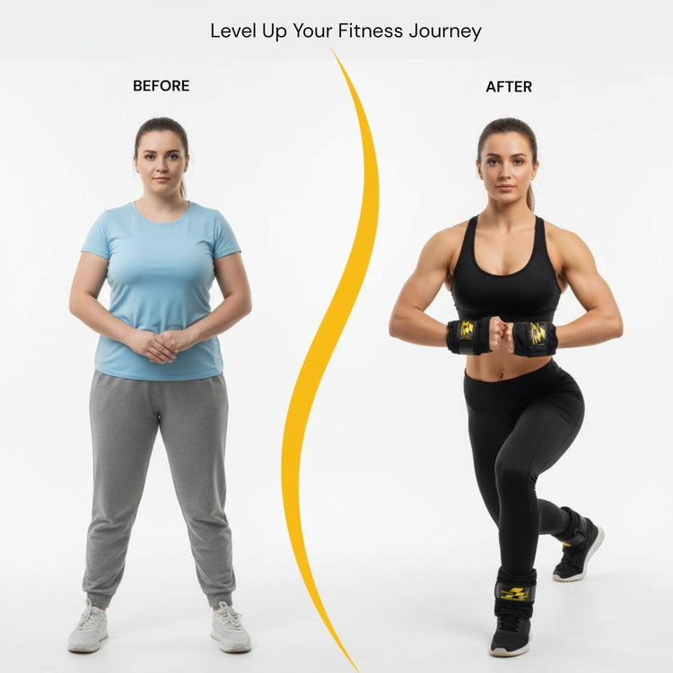 Adjustable Ankle Weights (500g x 2) – Light Resistance for Walking, Yoga & Fitness