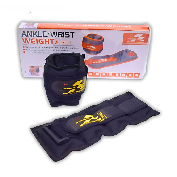 Adjustable Ankle Weights (500g x 2) – Light Resistance for Walking, Yoga & Fitness