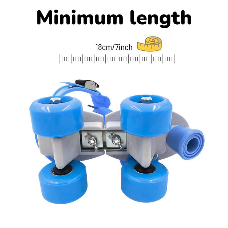 Adjustable Blue 4-Wheel Roller Skates for Kids – Perfect for Growing Skaters