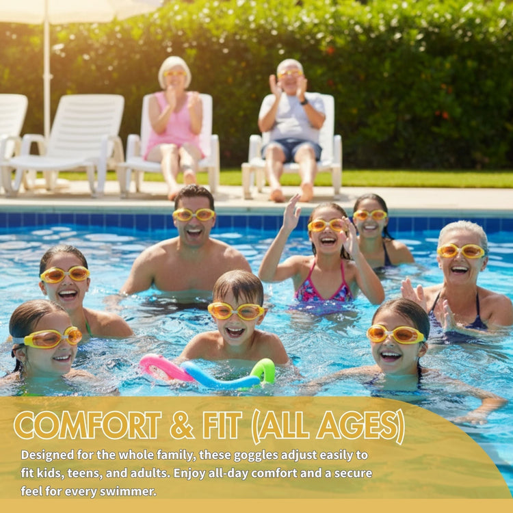 Adjustable Swimming Goggles – Anti-Fog, UV Protection, Leakproof Design