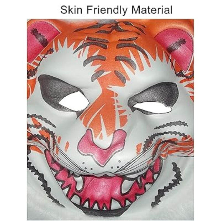 Avirons Tiger/Lion Cartoon Face Mask – Fun & Comfortable Reusable Mask for Kids & Adults