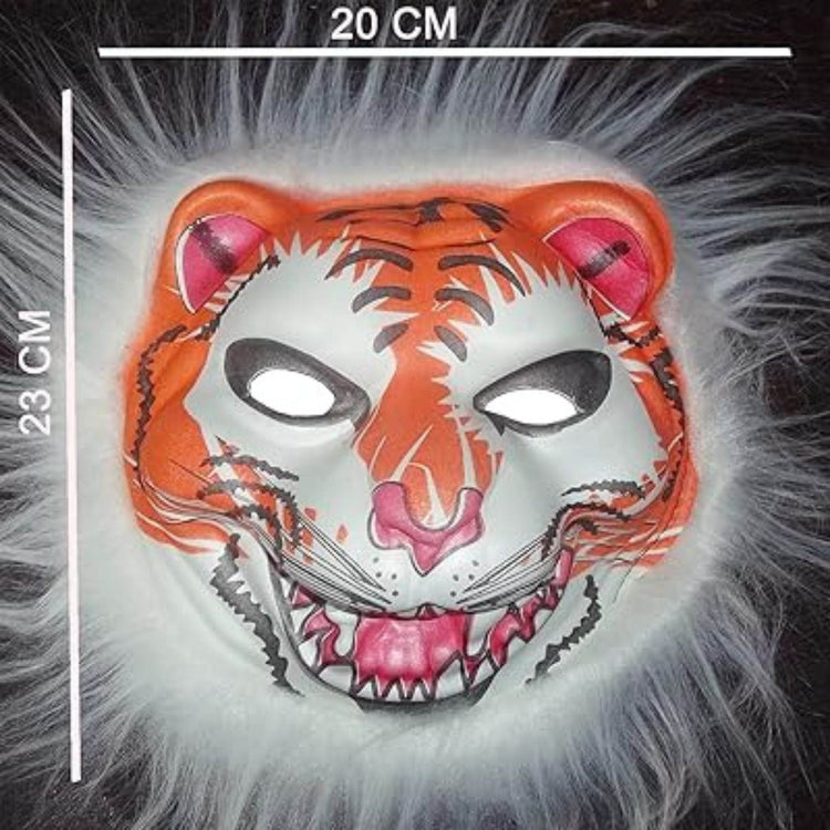 Avirons Tiger/Lion Cartoon Face Mask – Fun & Comfortable Reusable Mask for Kids & Adults