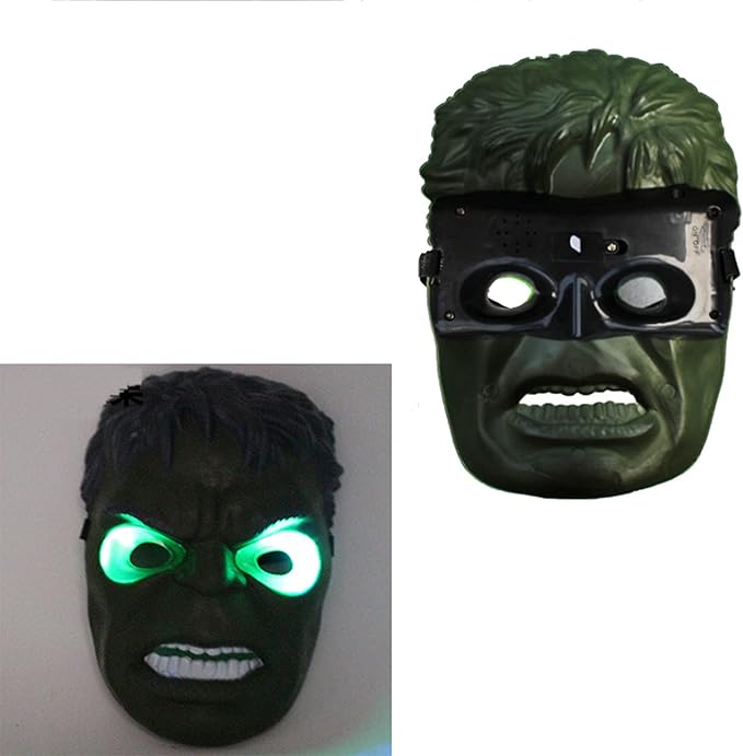 Children’s Hulk LED Mask – Light-Up Superhero Halloween