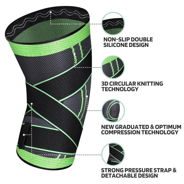 Compression Knee Support Brace for Sports & Pain Relief