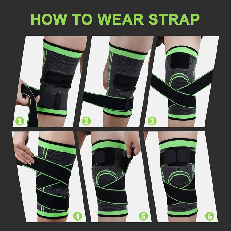 Compression Knee Support Brace for Sports & Pain Relief