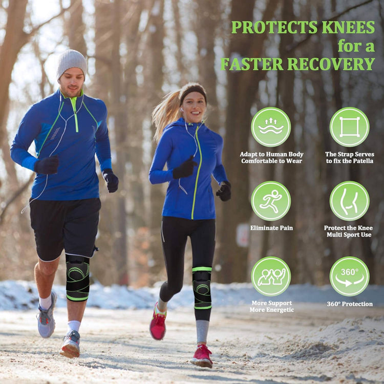 Compression Knee Support Brace for Sports & Pain Relief