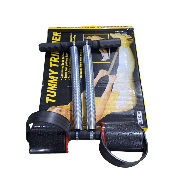 Double Spring Tummy Trimmer – Stainless Steel Abs, Core & Leg Exerciser for Home Workouts (Made in China)