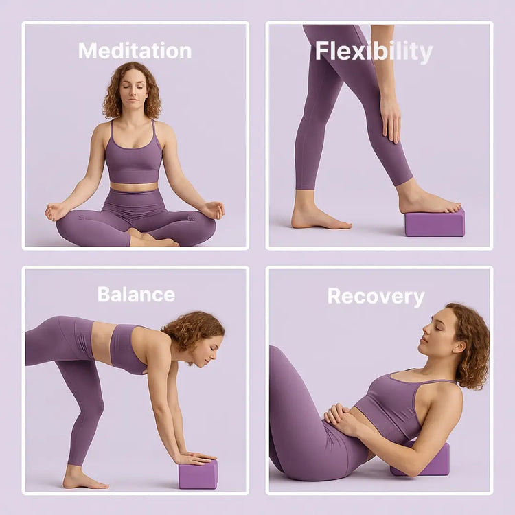 EVA Yoga Brick Lightweight Support Block for Flexibility & Balance