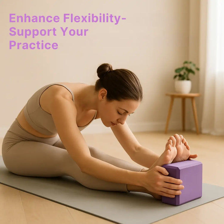 EVA Yoga Brick Lightweight Support Block for Flexibility & Balance
