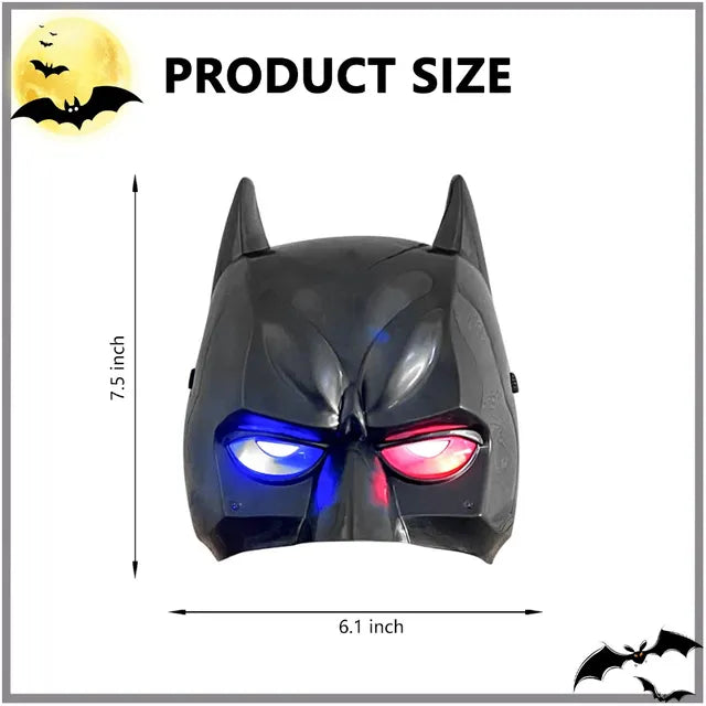 Kids Batman LED Mask β Glowing Superhero Costume Accessory for Boys & Girls