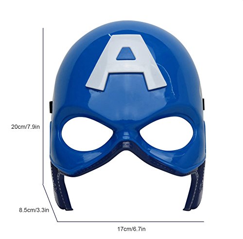Kids LED Captain America Mask – Glowing Light-Up Superhero