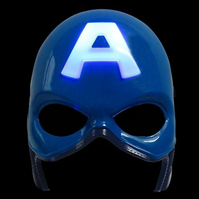 Kids LED Captain America Mask – Glowing Light-Up Superhero