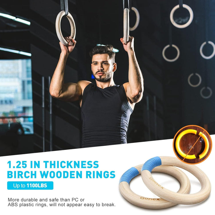 LivePro Fitness Rings – Durable Gymnastic Rings for Strength & Core Training
