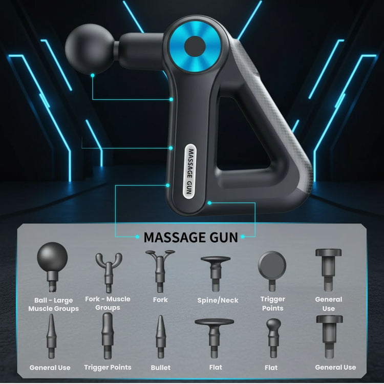 Muscle Massage Gun – Deep Tissue Relief, Cordless & Rechargeable