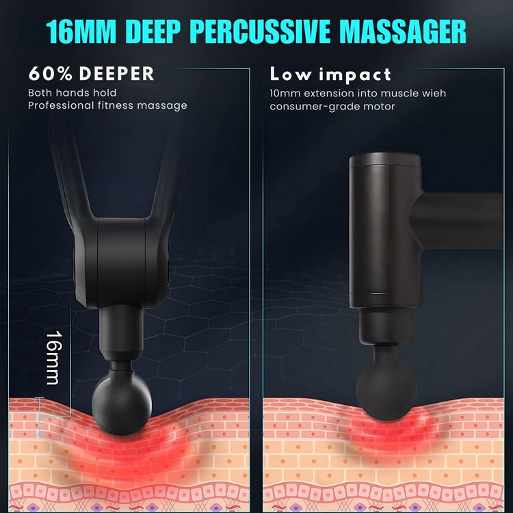 Muscle Massage Gun – Deep Tissue Relief, Cordless & Rechargeable