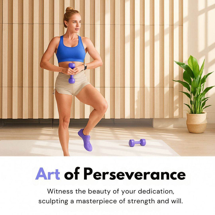 Non-Slip Coated Dumbbell – Home & Gym Strength Trainer