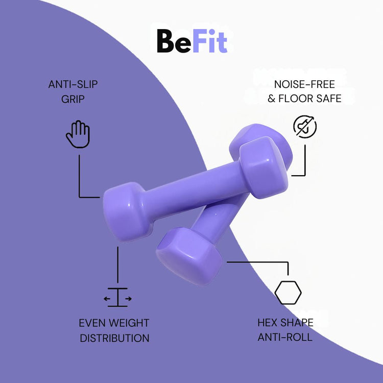 Non-Slip Coated Dumbbell – Home & Gym Strength Trainer