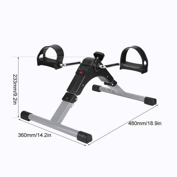 Portable Folding Pedal Exerciser for Arms & Legs – Under Desk Mini Bike