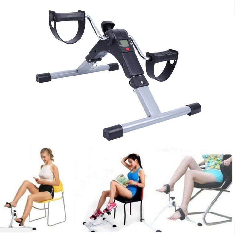 Portable Folding Pedal Exerciser for Arms & Legs – Under Desk Mini Bike