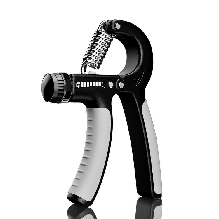 PowerGrip 5–60kg – Adjustable Hand Strengthener (Black/Grey)