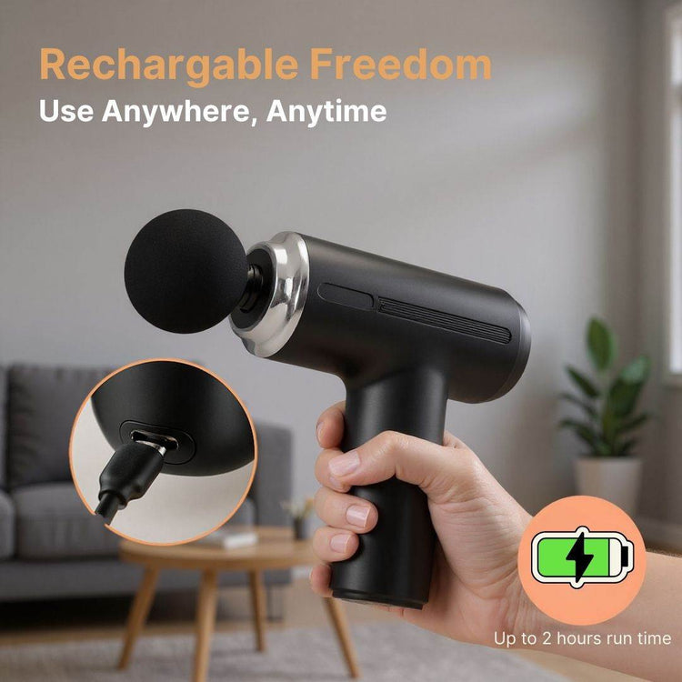 Rechargeable Deep Tissue Massager – Cordless Relief for Full Body Pain