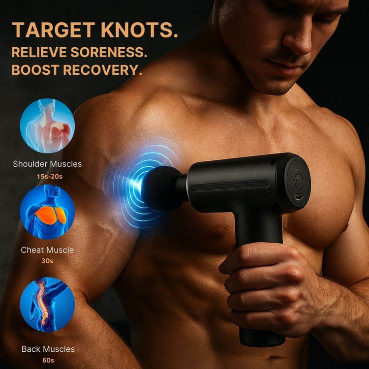 Rechargeable Deep Tissue Massager – Cordless Relief for Full Body Pain