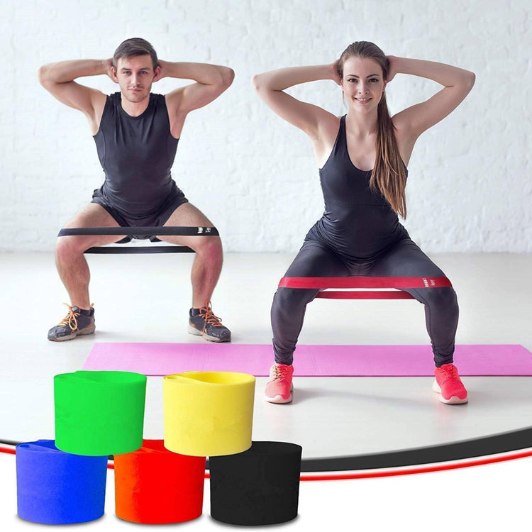 SKY-TOUCH 5PCS Resistance Bands Set – 6 Levels of Adjustable Latex Bands for Strength Training, Yoga, CrossFit & Fitness Workouts