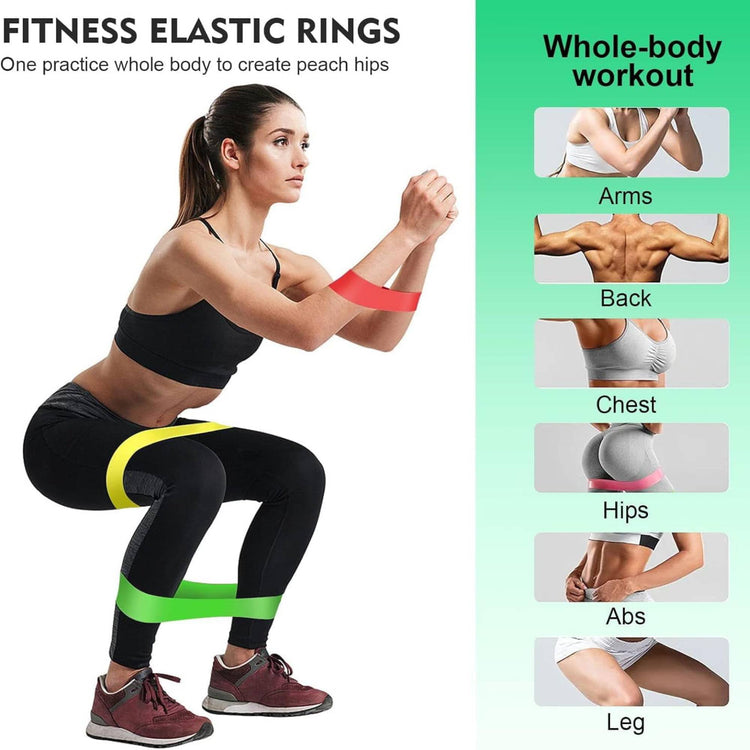 SKY-TOUCH 5PCS Resistance Bands Set – 6 Levels of Adjustable Latex Bands for Strength Training, Yoga, CrossFit & Fitness Workouts