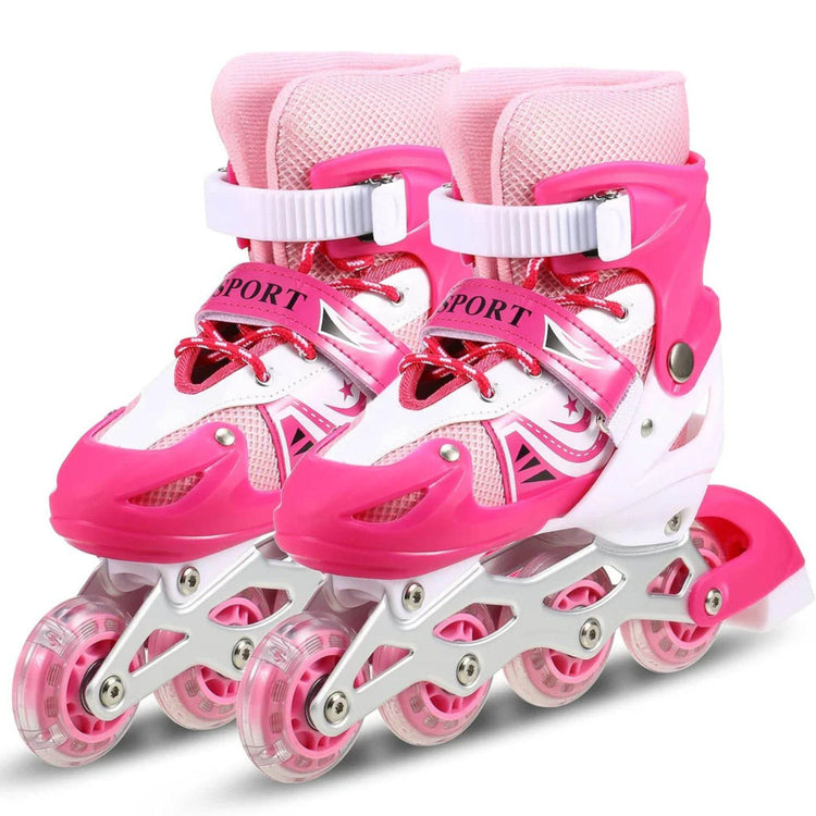 Sparkling Pink Inline Skates for Kids – Adjustable, Durable & Full of Fun
