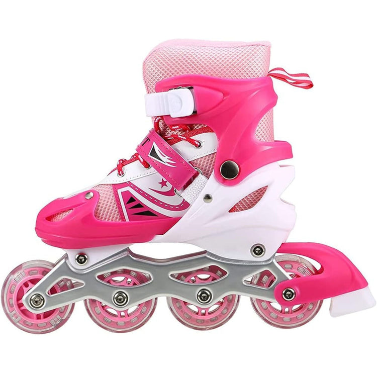 Sparkling Pink Inline Skates for Kids – Adjustable, Durable & Full of Fun