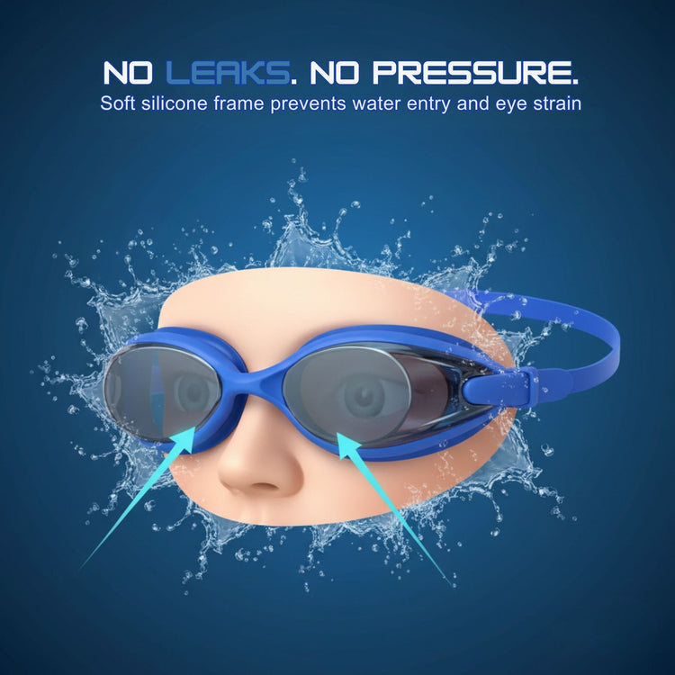 Speedo Anti-Glare Swimming Goggles with Ear Plugs – Leakproof & UV Protected