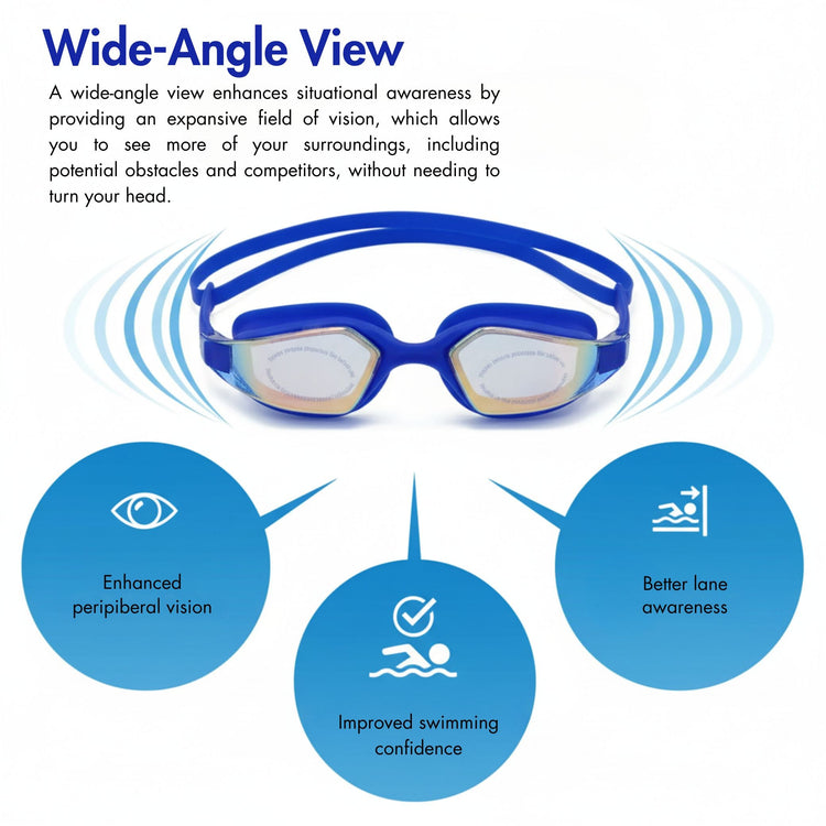 Speedo Professional Swim Goggles – Adjustable Strap & Clear Vision